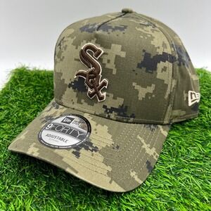 New Era Chicago White Sox MLB Green Digital Camo 9Forty A Frame Snapback Hat New